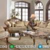 Sofa Tamu Mewah Jati Natural Classic Combine Color New Furniture Jepara ST-1311