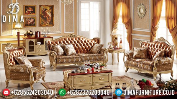 Sofa Tamu Mewah Jepara Elegant Style Excellent Color ST-1387