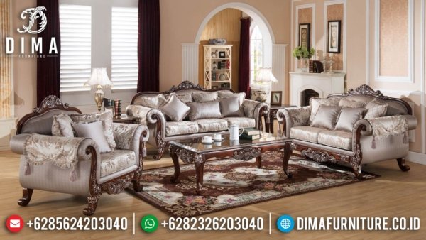 Sofa Tamu Mewah Kayu Jati Natural Luxury Classic Furniture Jepara ST-1291