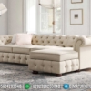 Sofa Tamu Minimalis L Model Kayu Jati Natural Perhutani Great Solid Wood ST-1321 | Sofa Tamu Jepara - Dima Furniture Sofa Tamu Minimalis L Model Kayu Jati Natural Perhutani Great Solid Wood ST-1321