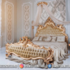 Best Seller Tempat Tidur Mewah Terbaru Luxury Royal Golden Art Duco ST-1423