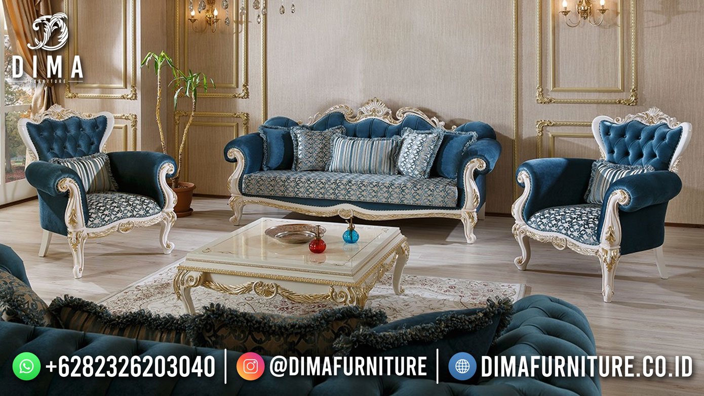 Crowned Style Sofa Mewah Jepara Desain Ruang Tamu Luxury Interior Inspiring ST-1443