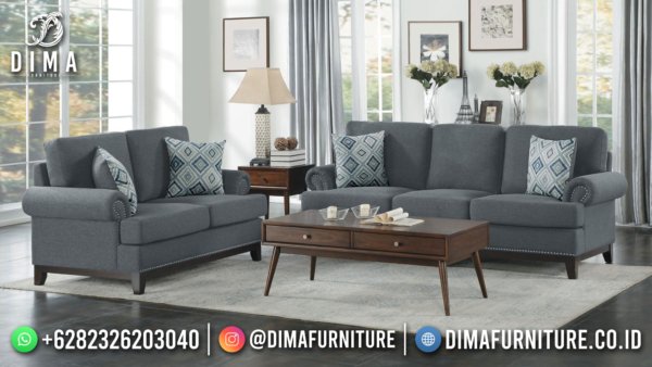 Harga Sofa Tamu Minimalis Jepara Natural Jati Perhutani Best Seller ST-1456