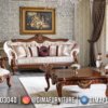 Sofa Tamu Mewah Jati Natural Classic Golden Luxury Combination ST-1451