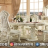Harga Meja Makan Ukiran Jepara Luxury Elegant Carving Artistic Model ST-1465