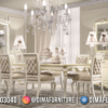 Meja Makan Minimalis Modern Luxury Champagne Color Excellent Duco ST-1480