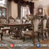 Model Meja Makan Mewah Jati Kursi 8 Luxury Carving Natural Combine Color ST-1474 | Sofa Tamu Jepara - Dima Furniture Model Meja Makan Mewah Jati Kursi 8 Luxury Carving Natural Combine Color ST-1474
