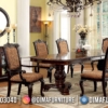 New Meja Makan Jati Klasik Natural Color Luxury Fabric Motif Bunga ST-1476 | Sofa Tamu Jepara - Dima Furniture New Meja Makan Jati Klasik Natural Color Luxury Fabric Motif Bunga ST-1476