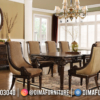 Set Meja Makan Jati Mewah Jepara Natural PU Color Glorious ST-1469 | Sofa Tamu Jepara - Dima Furniture Set Meja Makan Jati Mewah Jepara Natural PU Color Glorious ST-1469