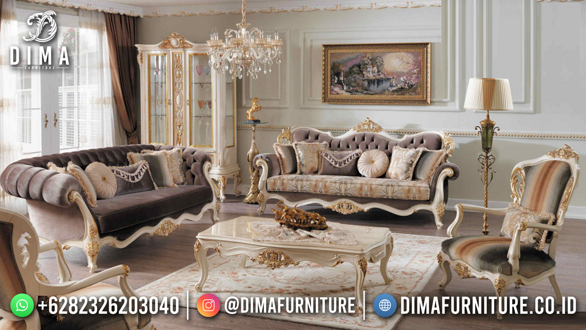 Exclusive Set Sofa Tamu Mewah Terbaru Luxurious Type Furniture Jepara ST-1498
