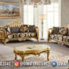 Golden Luxury Sofa Tamu Mewah Empire Interior Room Great Style ST-1501