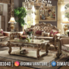 Harga Sofa Tamu Ukiran Mewah Luxury Classic Golden Shiny Color ST-1511