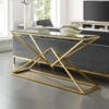 Meja Konsul Minimalis Modern Luxury Stainless Steel Golden Shine ST-1520