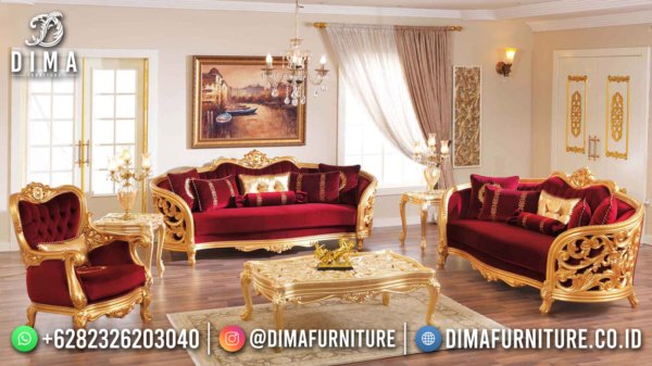 Sofa Tamu Mewah Terbaru New Golden Shine Duco Elegant Color ST-1503