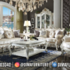 Jual Sofa Tamu Terbaru Jepara White Duco Luxury Carving ST-1591