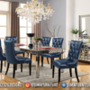 Classy Navy Set Meja Makan Mewah Terbaru Best Quality ST-1607 | Sofa Tamu Jepara - Dima Furniture Classy Navy Set Meja Makan Mewah Terbaru Best Quality ST-1607