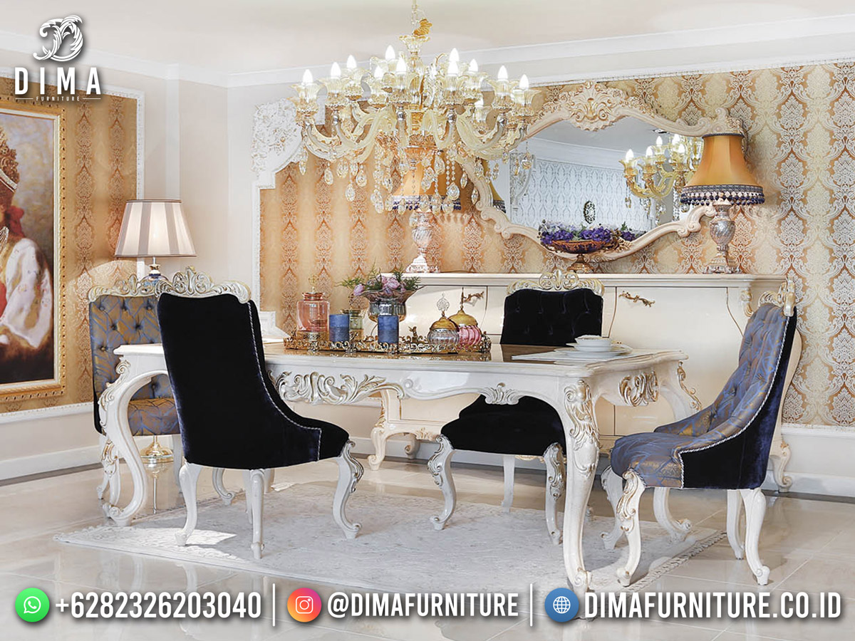 Jual Meja Makan Mewah Elegant Wonderfull Type Furniture Jepara Release Terbaru ST-1624