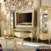 Queen Love Interior Bufet TV Mewah Set Lemari Hias Ukiran Jepara Luxury ST-1619 | Sofa Tamu Jepara - Dima Furniture Queen Love Interior Bufet TV Mewah Set Lemari Hias Ukiran Jepara Luxury ST-1619