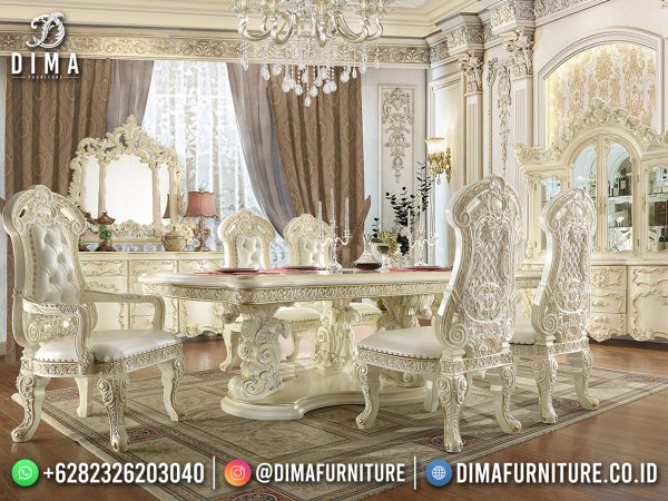 Shabby Luxury Meja Makan Mewah Modern Furniture Jepara ST-1638