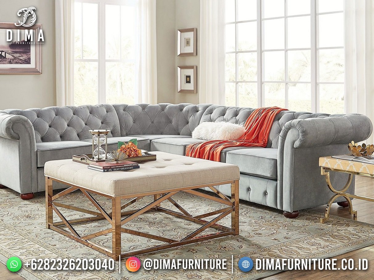 Sofa Tamu Terbaru Minimalis Model Sudut Chesterfield Beauty Harbor Good Quality ST-1597 Sofa Tamu Terbaru Minimalis Model Sudut Chesterfield Beauty Harbor Good Quality ST-1597
