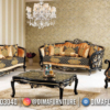 Luxury Classy Sofa Tamu Jepara Terbaru Ukiran Unik Black Elegant ST-1671