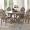 Set Meja Makan Minimalis Vintage Style Ainsley Meubel Jepara ST-1686 | Sofa Tamu Jepara - Dima Furniture Set Meja Makan Minimalis Vintage Style Ainsley Meubel Jepara ST-1686