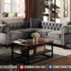 Sofa Sudut Kursi Tamu Minimalis Grey Jacqueline Best Furniture Indonesia ST-1667