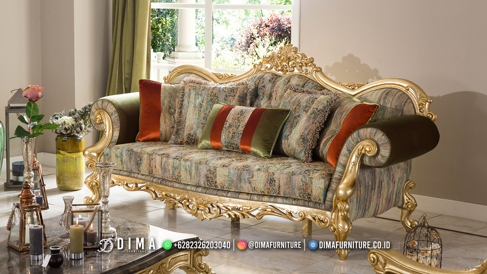 Bestseller Sofa 3 Dudukan Desain Mewah Best Price Meubel Jepara ST-1738