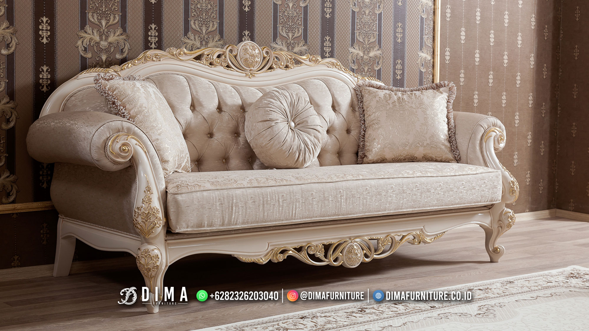 Buy Now Sofa Mewah Classy Kursi Ruang Tamu Jakarta Recomanded ST-1784