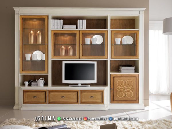 Furniture Classic Meja TV Bufet Terbaru Minimalis High Solid Wood ST-1782