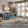 Hallo Desember Sofa Mewah Kursi Ruang Tamu Audie Top Duco White ST-1726