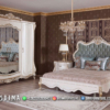 Jual 1 Set Tempat Tidur Mewah Beautiful Royal Blue ST-1790 | Sofa Tamu Jepara - Dima Furniture Jual 1 Set Tempat Tidur Mewah Beautiful Royal Blue ST-1790