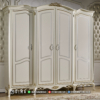 Jual Lemari Baju Pintu 4 Minimalis Klasik Shabby Ivory Furniture Jepara ST-1767