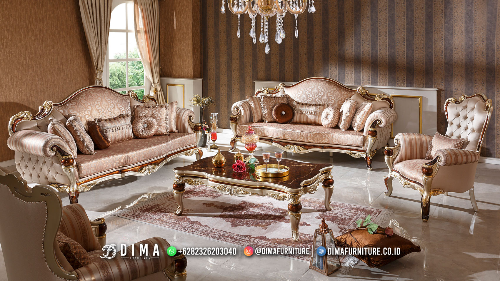 Set Sofa Mewah Jepara Luxurious Style New Released 2022 ST-1735