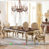 Beauty Desain Meja Makan Mewah Ukiran Classic Luxury Carving Best ST-1793