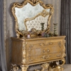 Golden Luxury Carving Konsol Meja Hias Vanity Room ST-1815