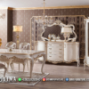 New Arrival Meja Makan Mewah Jepara Duco Color Luxury Carving ST-1850