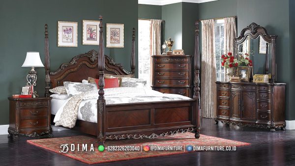 Glamour Classic Kamar Set Mewah Dipan Jati Terbaik Furniture Jepara ST-1890