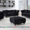 Sofa Tamu Minimalis Jepara Terbaru Chesterfield Black Elegant ST-1943