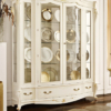 Lemari Hias Mewah Jepara Luxury Shabby White Duco ST-1971