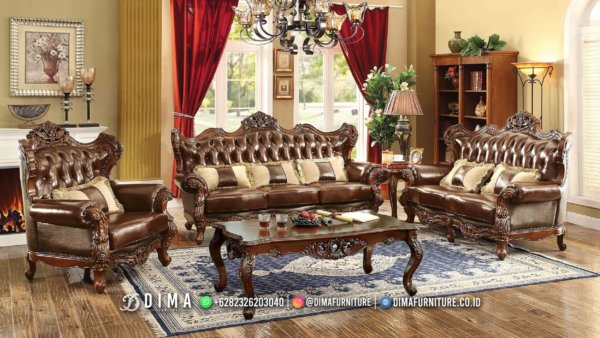 Sofa Ruang Tamu Mewah Jati Modern Jepara Exclusive Furnish ST-1985