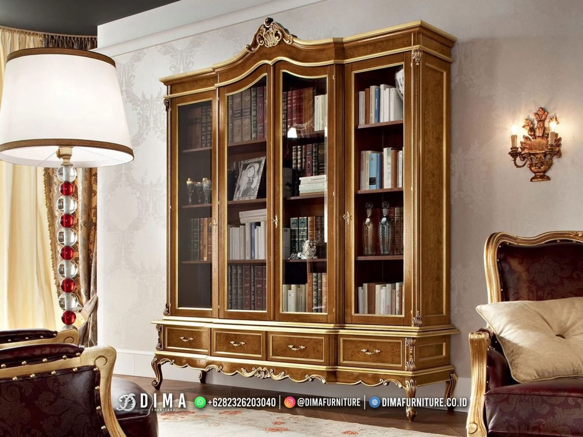Jual Lemari Hias Jati Mewah Luxury Top Quality Furnish ST2027