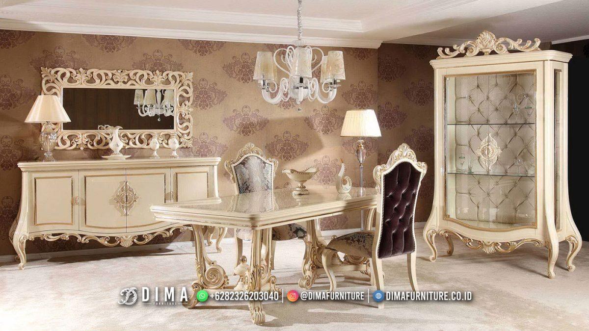 Cara Merawat Meja Makan Mewah Jepara | Sofa Tamu Jepara - Dima Furniture Classic Beauty Riani Meja Makan Jepara Mewah Ukir Cantik DF-2738