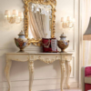 Discount Set Meja Konsol Mewah Mirror Gold Glamours ST2104