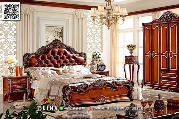 Desain Kamar Tidur Mewah Jati Ukir Termurah ST2197