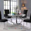 Meja Makan Minimalis Modern Terlaris Top Marmer ST2180