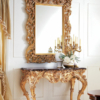 Model Meja Konsul Ukir Mewah Gold Duco Furnish ST2203 | Sofa Tamu Jepara - Dima Furniture Model Meja Konsul Ukir Mewah Gold Duco Furnish ST2203