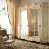Desain Lemari Pakaian Mewah Omashu Duco Ivory ST2279