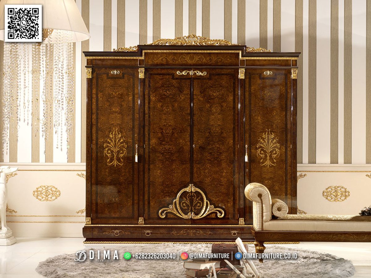 Kayu Jati : Karakteristik, Kegunaan, Plus & Minus | Sofa Tamu Jepara - Dima Furniture New Arrival Lemari Pakaian Jati Mewah Italian Style 657MJ (1)