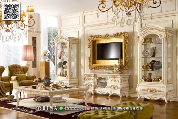 Furniture Terbaru Bufet TV Jepara Shabby Luxe Desislav ST2305